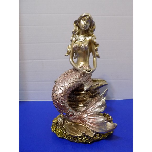 NEW Mermaid Figurine Statue Coastal Nautical Home Decor - Picture 6 of 6